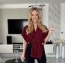 Ronina mellény– Kötött női mellény bordó – Innova Fashion